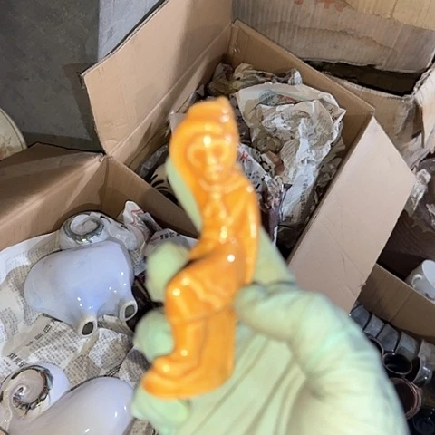 瓷片国营厂库存摆件