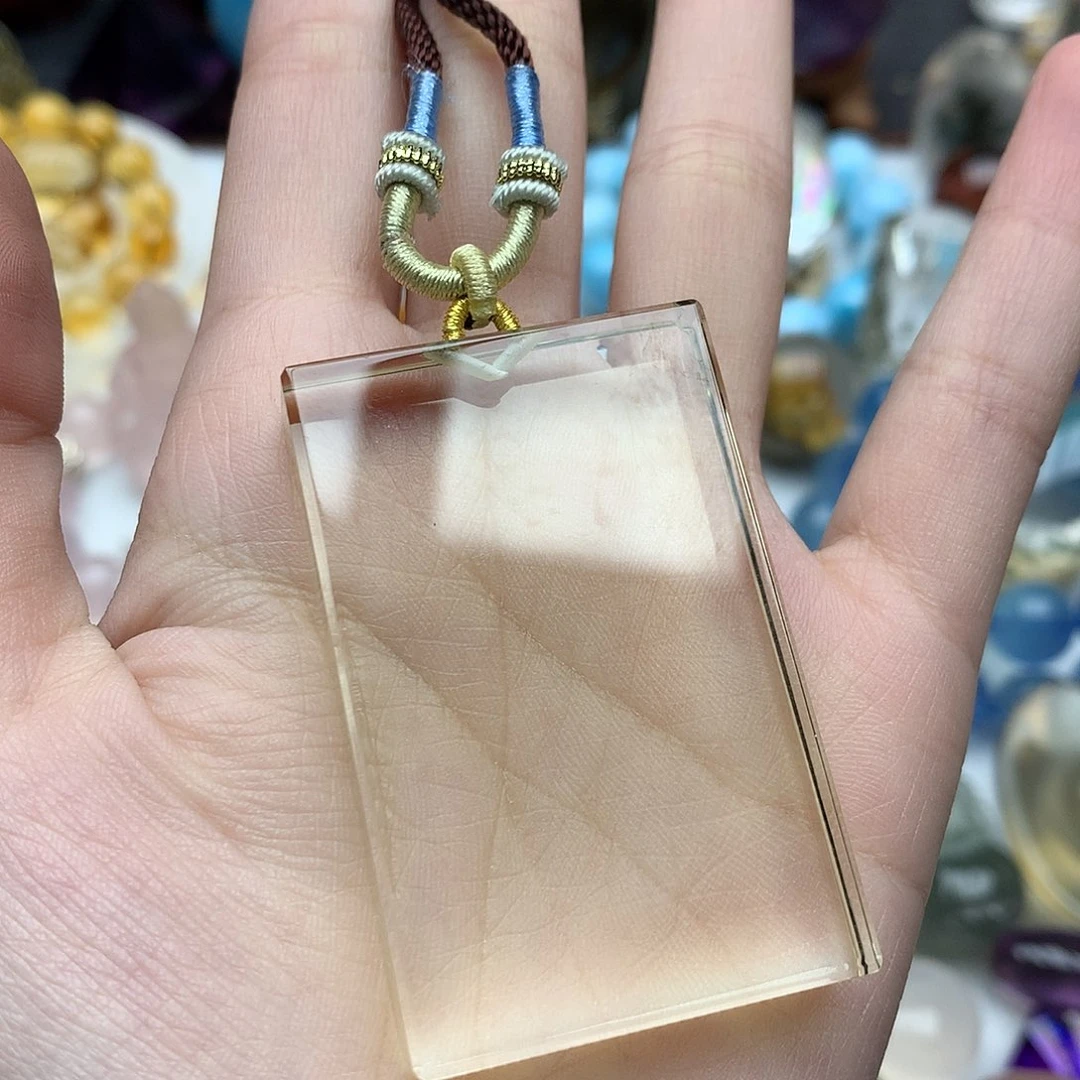 珠宝半成品未镶嵌水晶无事牌