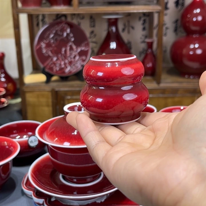 景德镇陶瓷浅行窑葫芦盖置