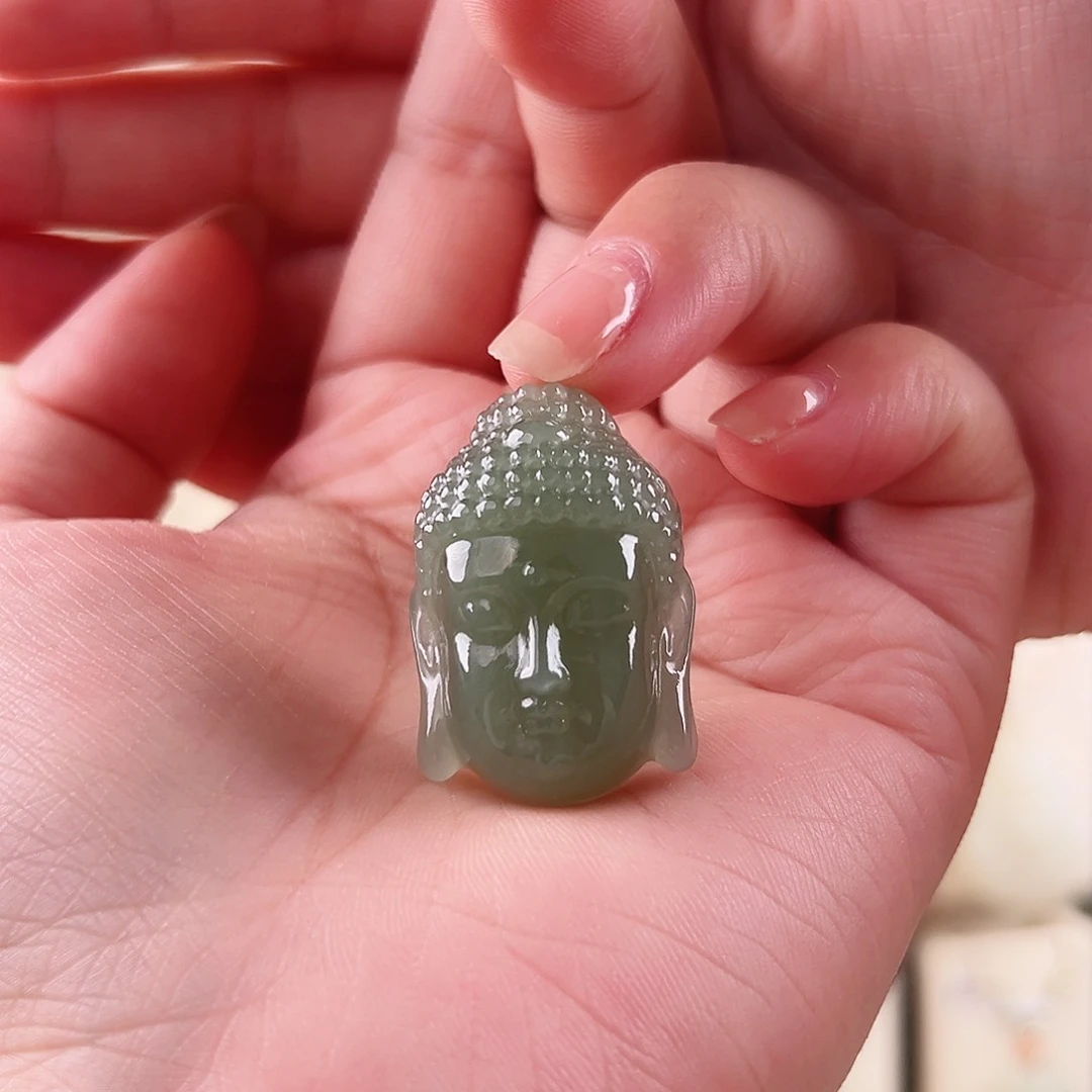 和田玉未镶嵌吊坠(赠链)影*