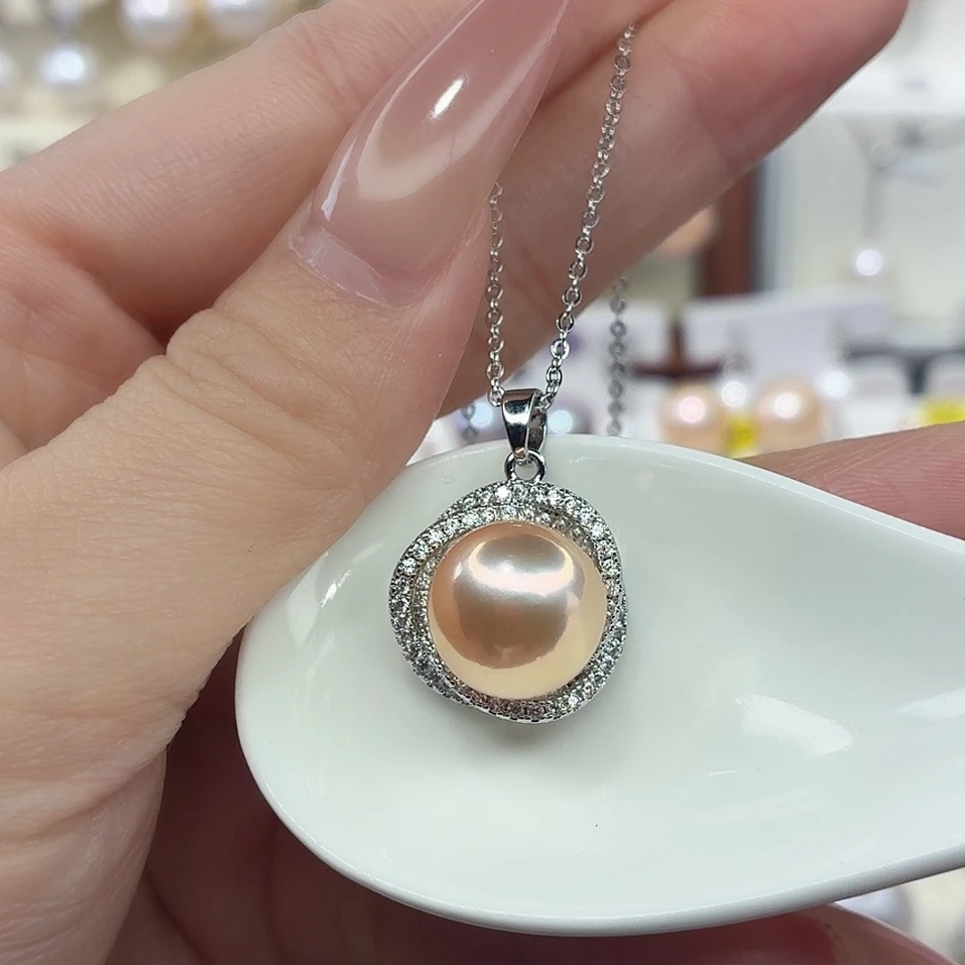 合金淡水珍珠颈饰F