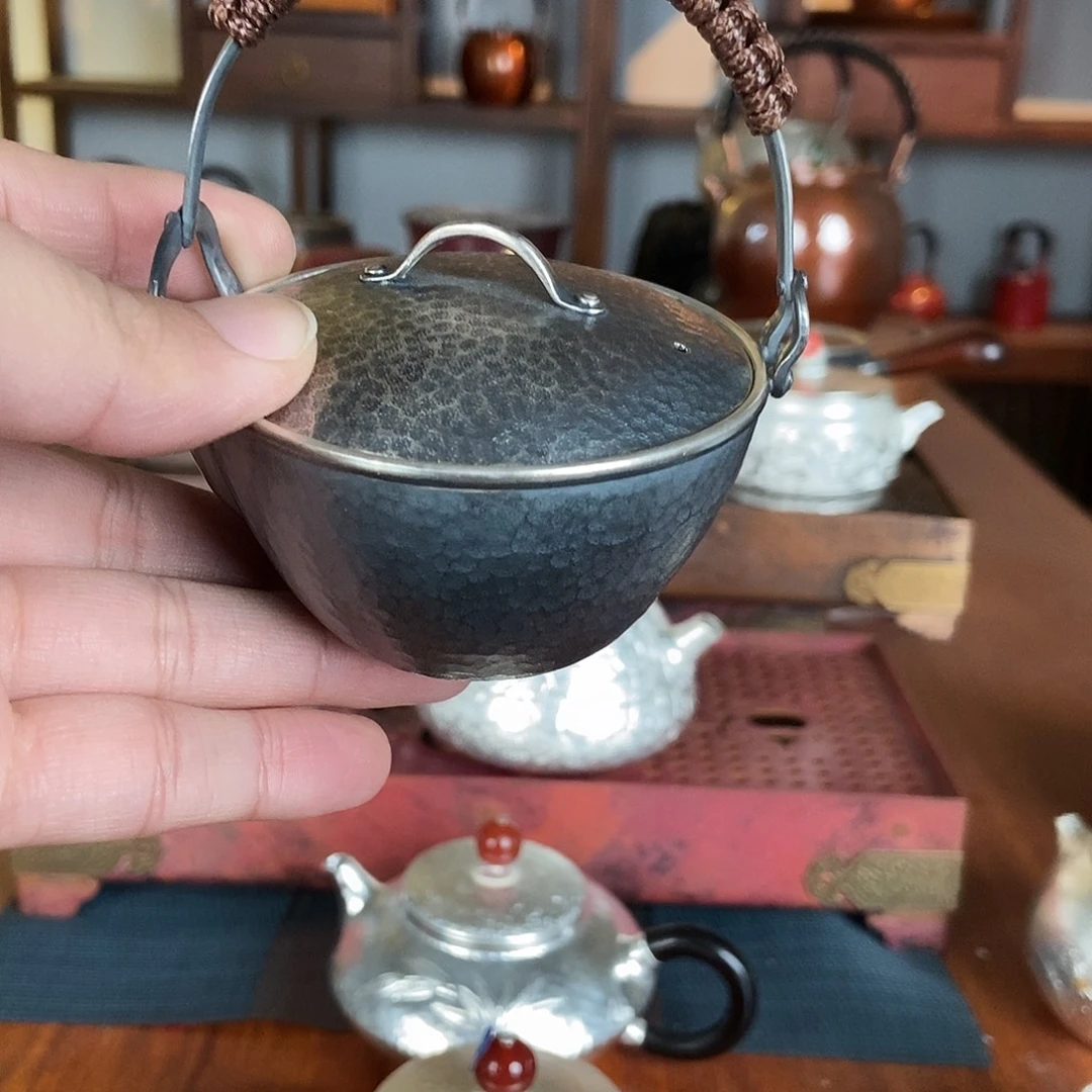 玉***藏纯手工制作一铜壶制作