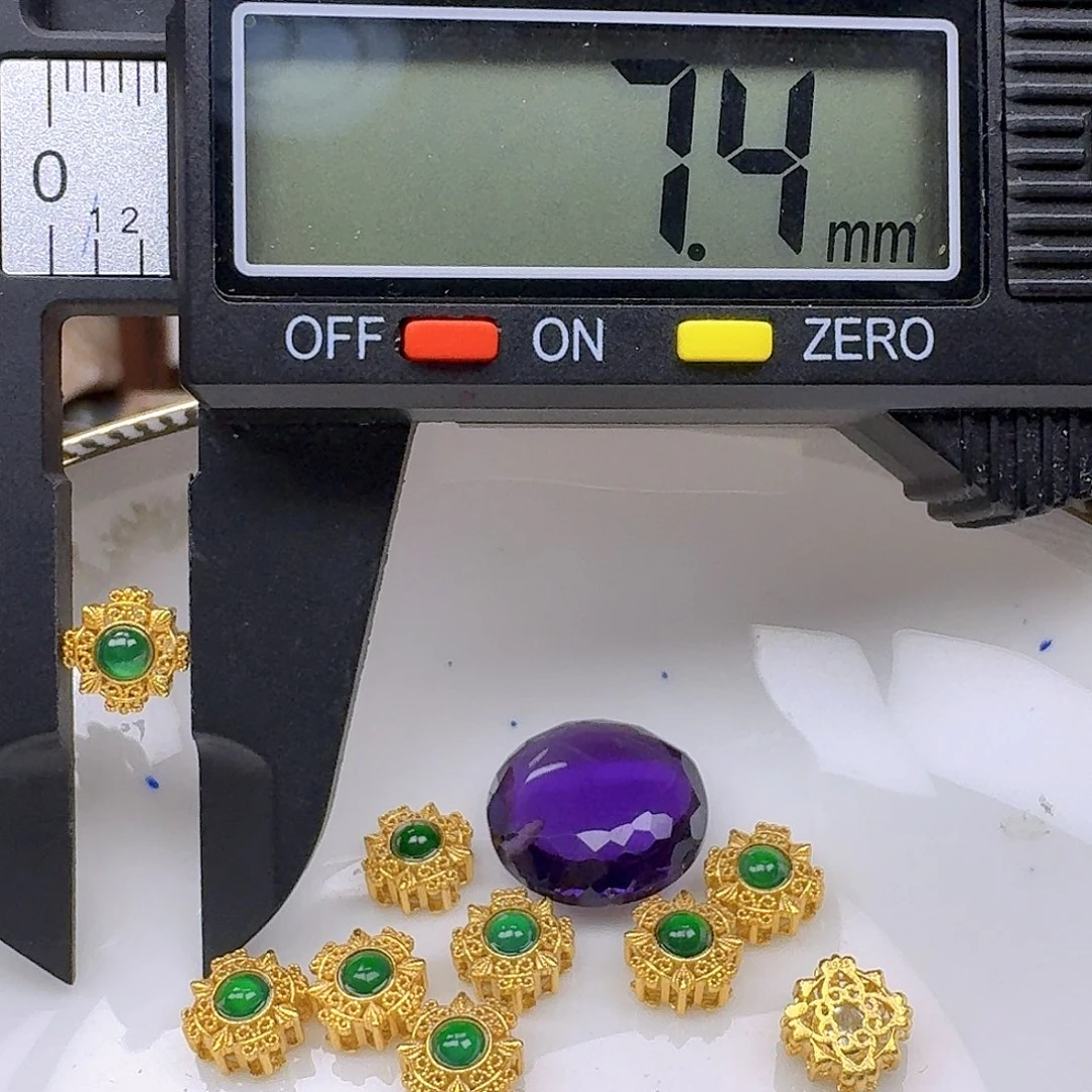 银S925镶嵌颈饰紫晶紫水晶925镶嵌169