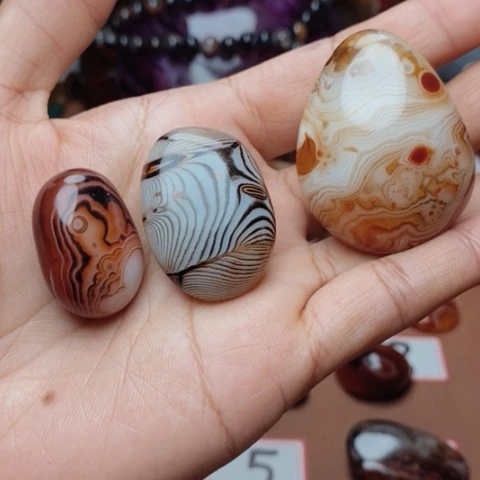 未镶嵌玛瑙/玉髓珠宝奇石女*打孔不退不换