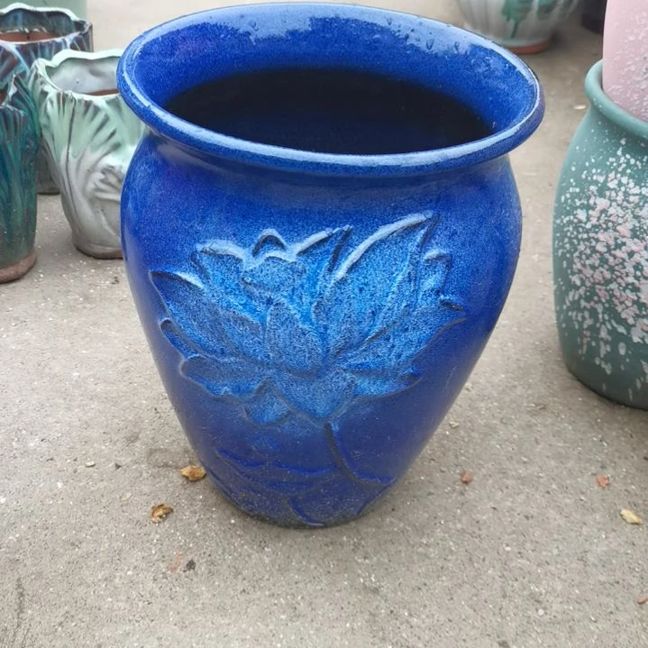 红陶口20高27瑕疵底裂