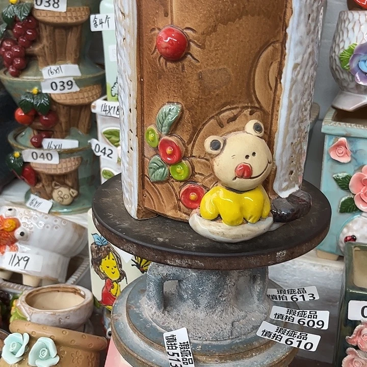 紫砂花盆粗陶材质多肉花盆