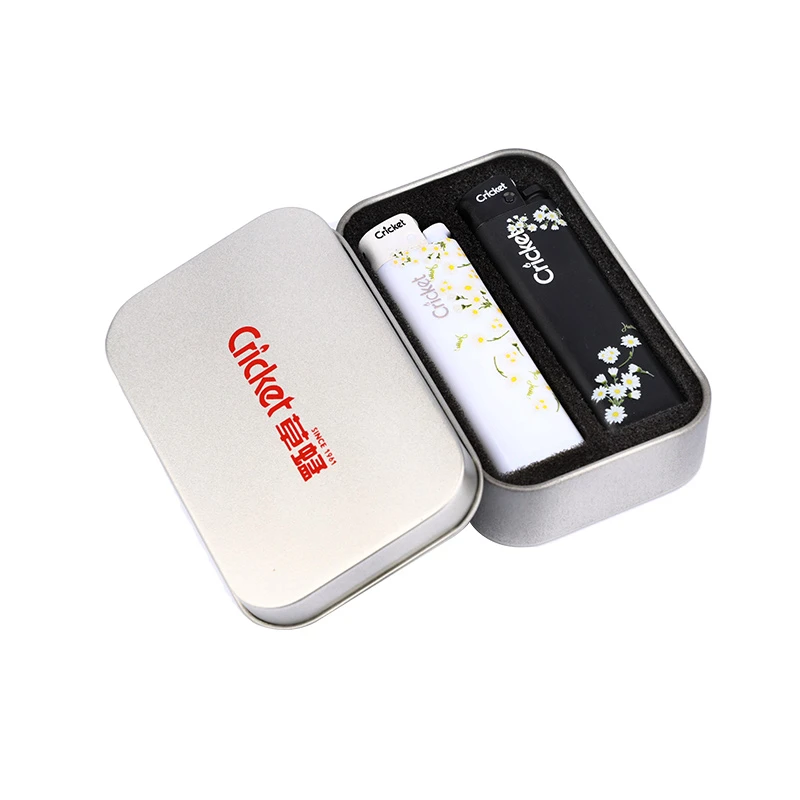 草蜢打火机UV创意高颜值防爆打火机小雏菊礼盒装适合送男女生礼物