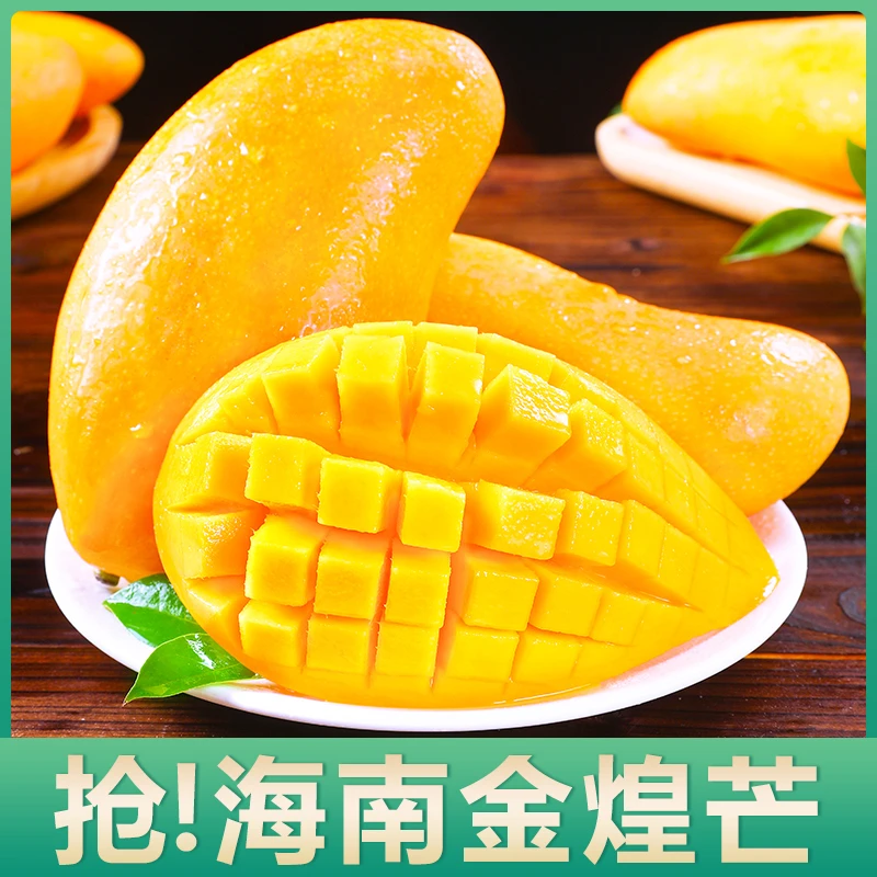 【宠粉福利】海南金煌芒3斤装正宗海南芒果水果产地直发香甜大芒果