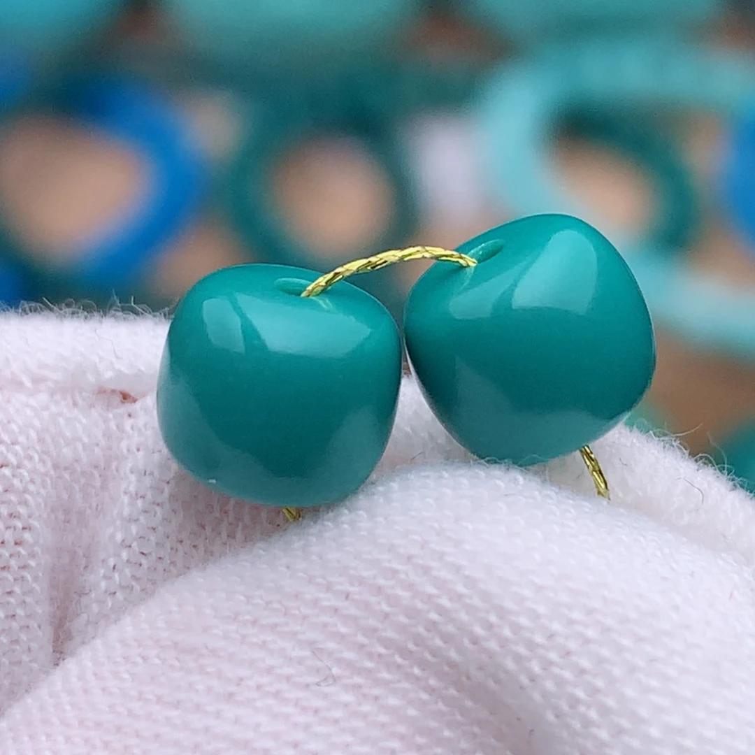 未镶嵌绿松石珠宝奇石7mm