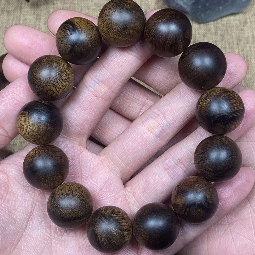 沉香手串越南芽庄白棋楠1.8高货
