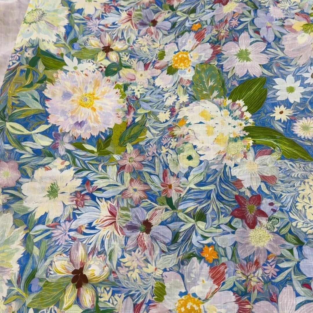 棉超舒服纯棉格纹双层纱1米价x1.67米宽E