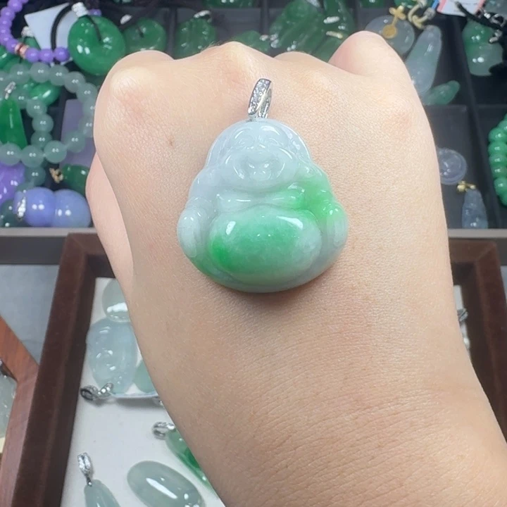 翡翠未镶嵌颈饰11