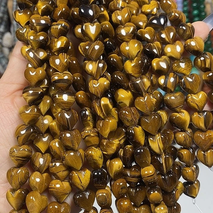 玛瑙/玉髓未镶嵌珠宝半成品天然虎眼屁桃卡12mm15颗