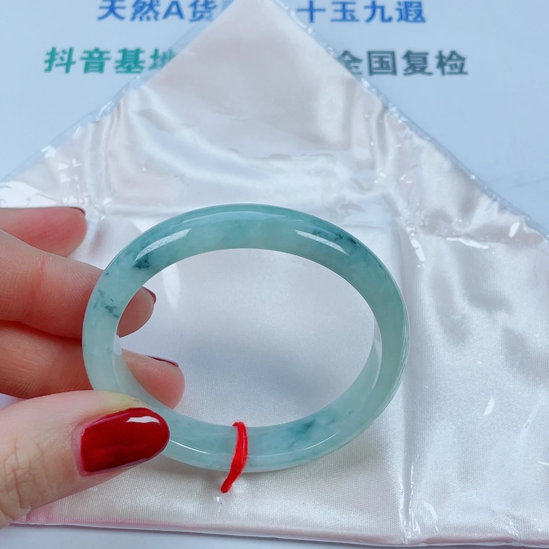 翡翠未镶嵌手镯贵妃54宽12厚8