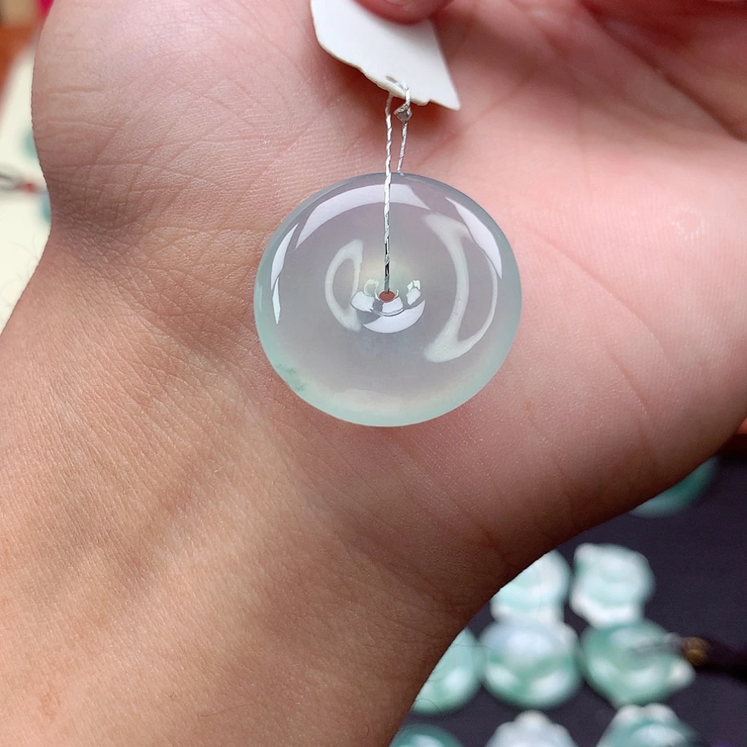 翡翠未镶嵌颈饰59 尺寸23.6-5.3