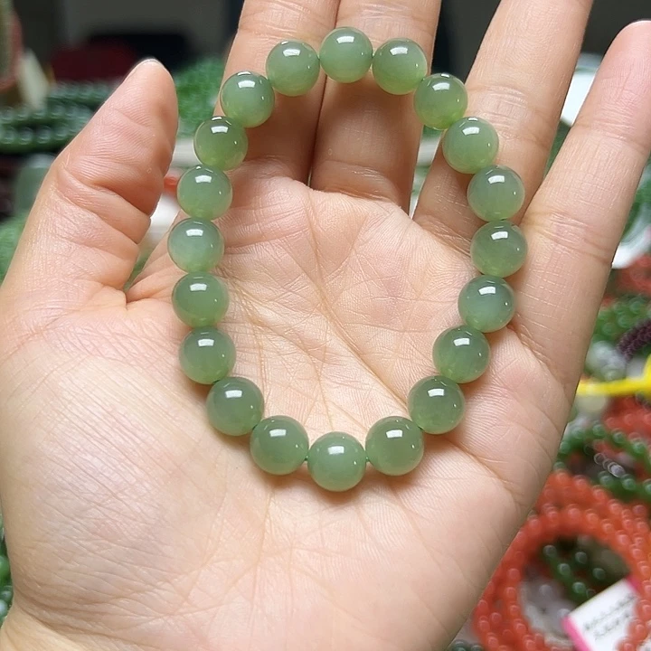 手链未镶嵌和田玉（碧玉）军*哥