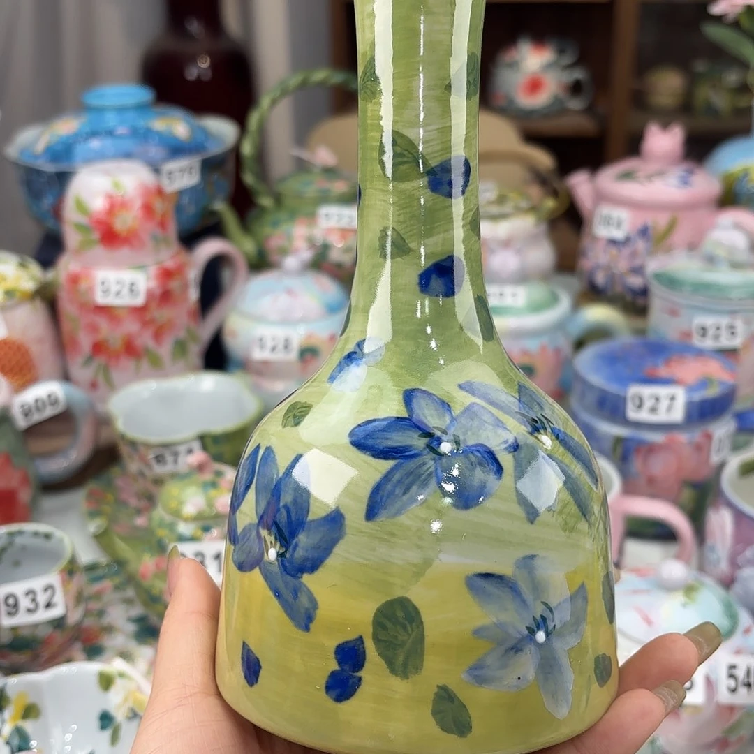 瓷片景德镇手绘高温釉下彩陶瓷茶具