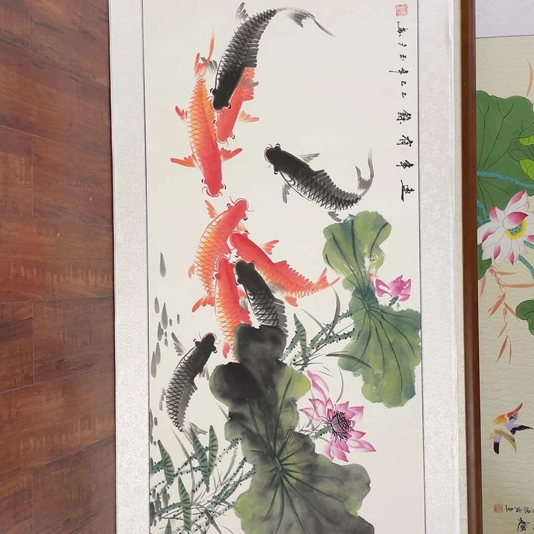 国画带框尺寸63*123厘米