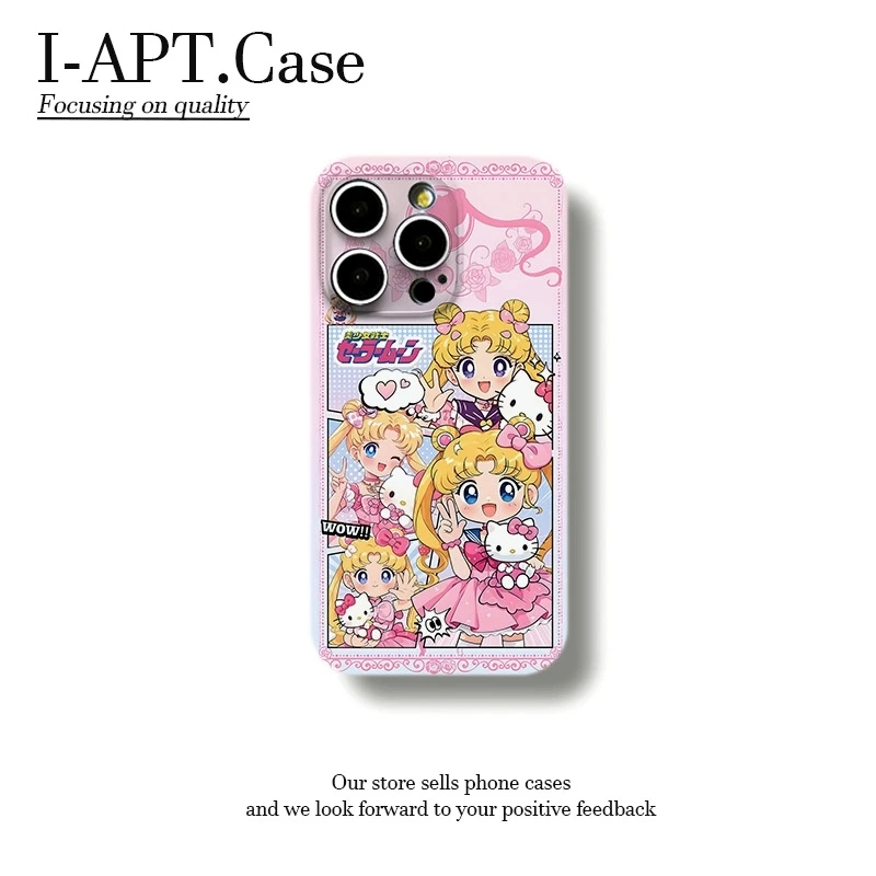 窗格抱KT美少女菲林软壳适用iPhone苹果16手机壳华为oppo小米vivo