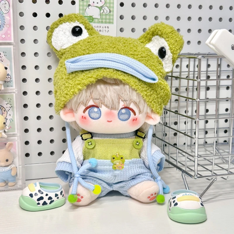【小蛙乐呱呱】10cm20cm40cm娃衣棉花娃娃可爱超萌背带裤原创现货