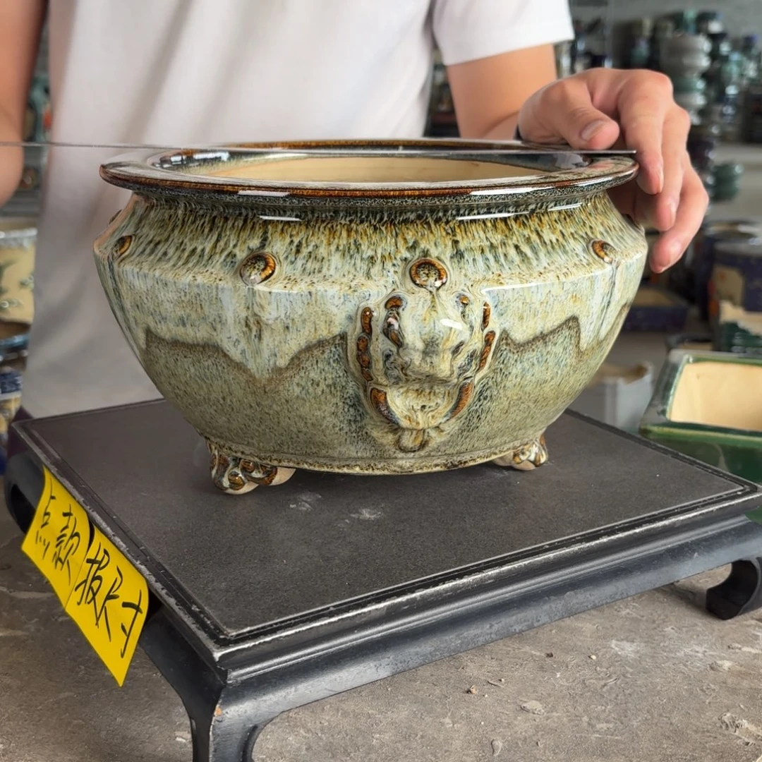 一风堂石湾花盆 内口21*12