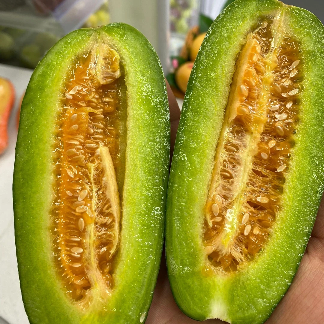 海南甜瓜48元一箱约6斤