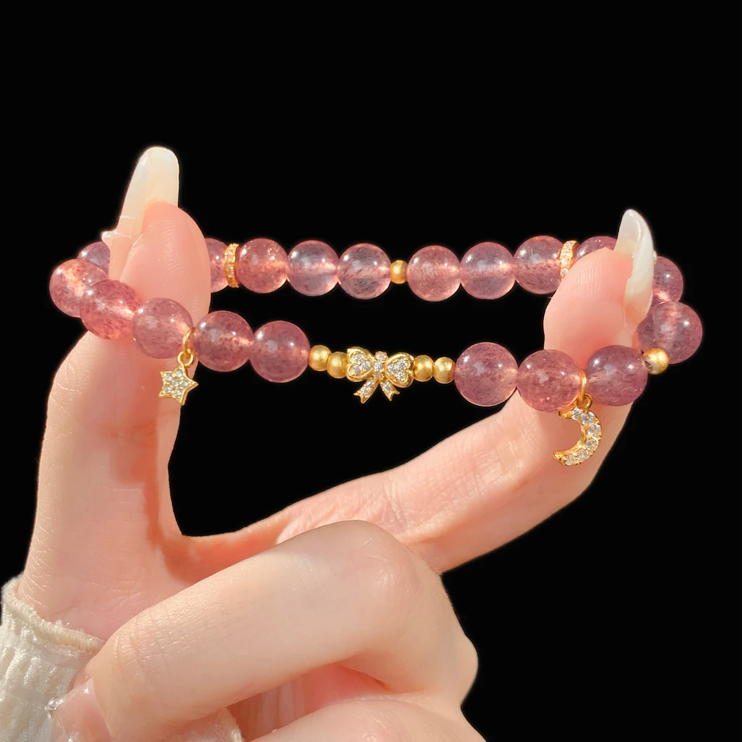 白昼集/金星伴月蝴蝶结手链/百搭轻奢小众设计感送女友生日礼物女