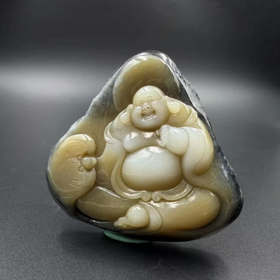 GWC-1217晚005和田玉弥勒佛