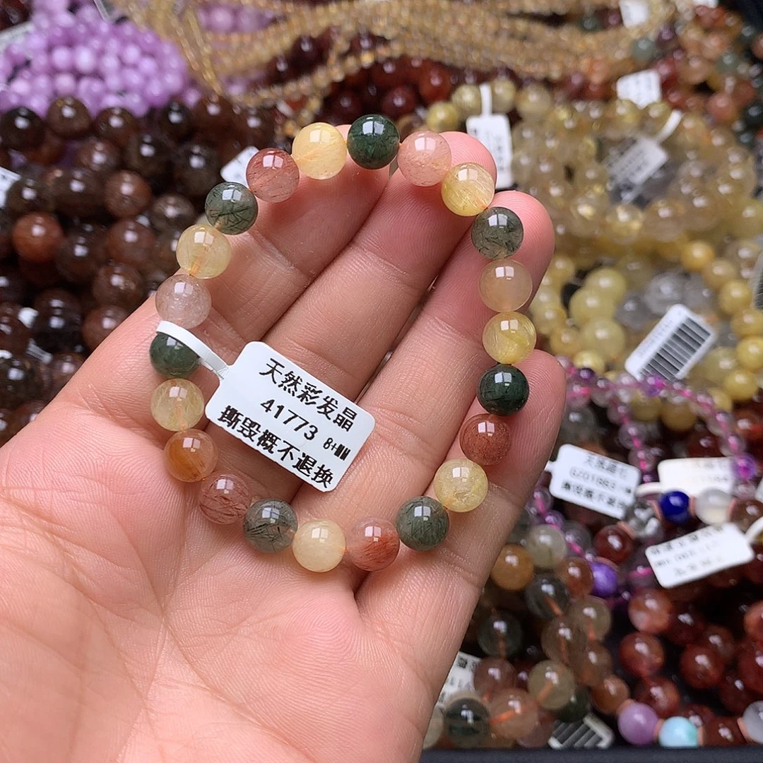 水晶手链未镶嵌，，