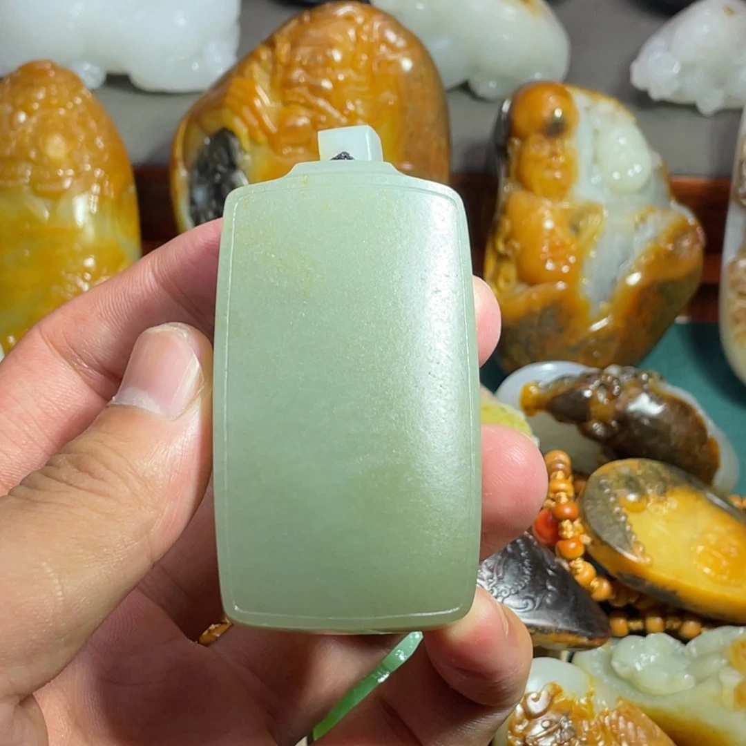 和田玉未镶嵌吊坠(不含链)