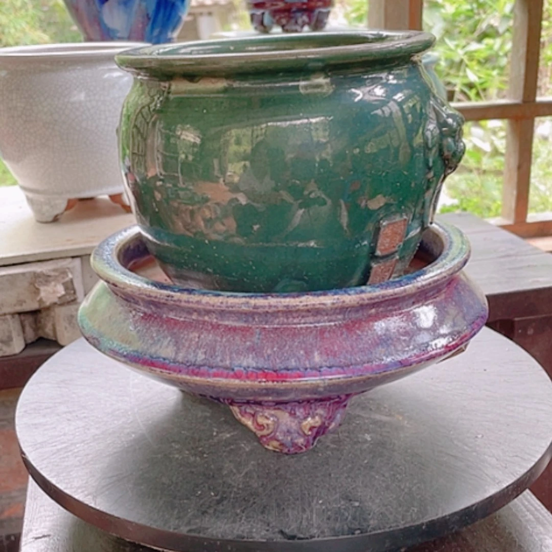 【闪购商品】卫*中国风柴烧花盆