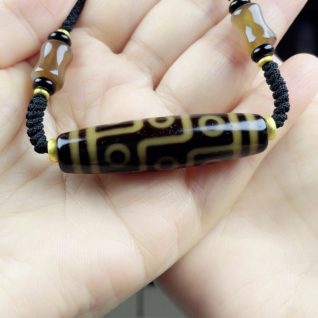 玛瑙/玉髓颈饰合金黑金