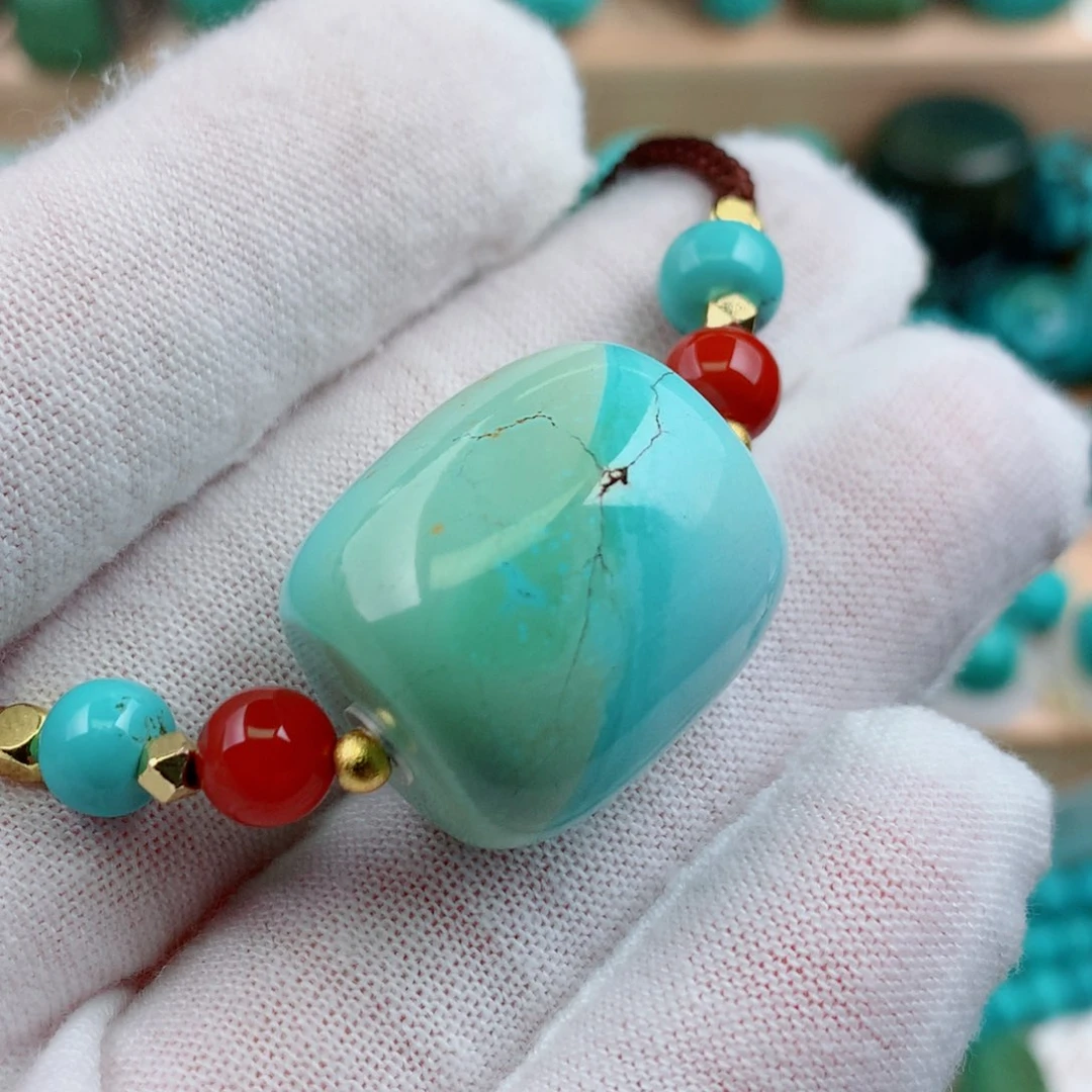 未镶嵌绿松石珠宝奇石19*20.4mm