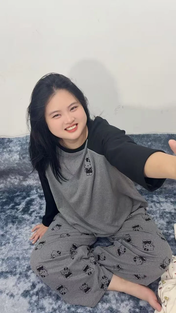 德绒大码睡衣女圆领插肩冬季加厚加肥加大休闲大版家居服长袖套装