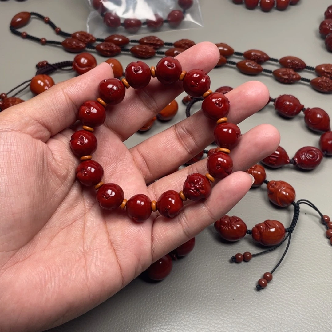 紫***祥橄榄核手串/手链手串