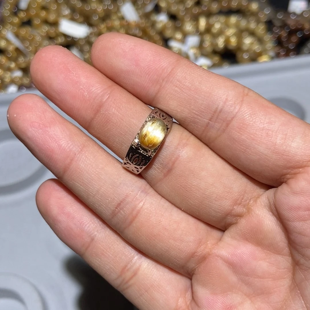 水晶手链未镶嵌钛晶戒指