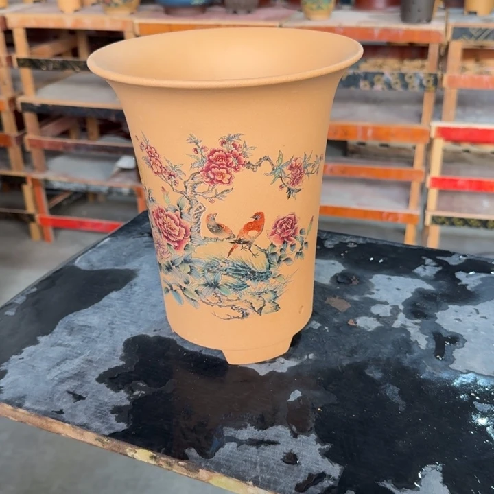 紫砂花盆 高度25口径20