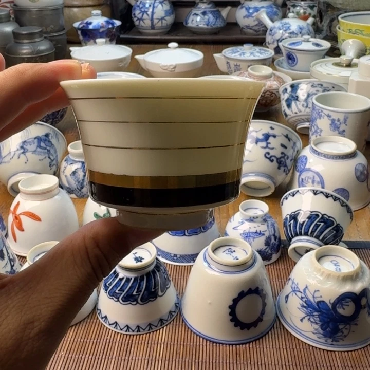 青花瓷器杯子茶具