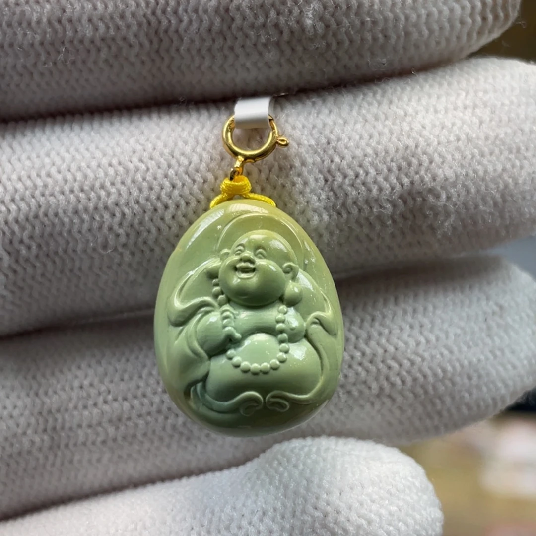 绿松石未镶嵌挂件