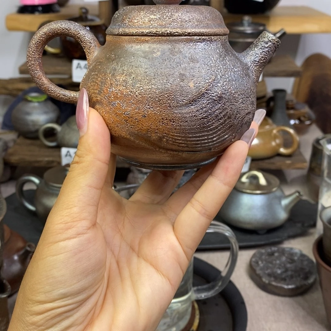 Y***.建水紫陶柴烧茶壶微瑕