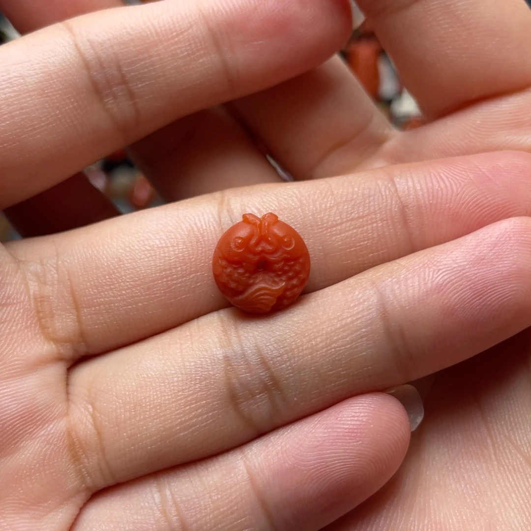 南红玛瑙未镶嵌双鱼
