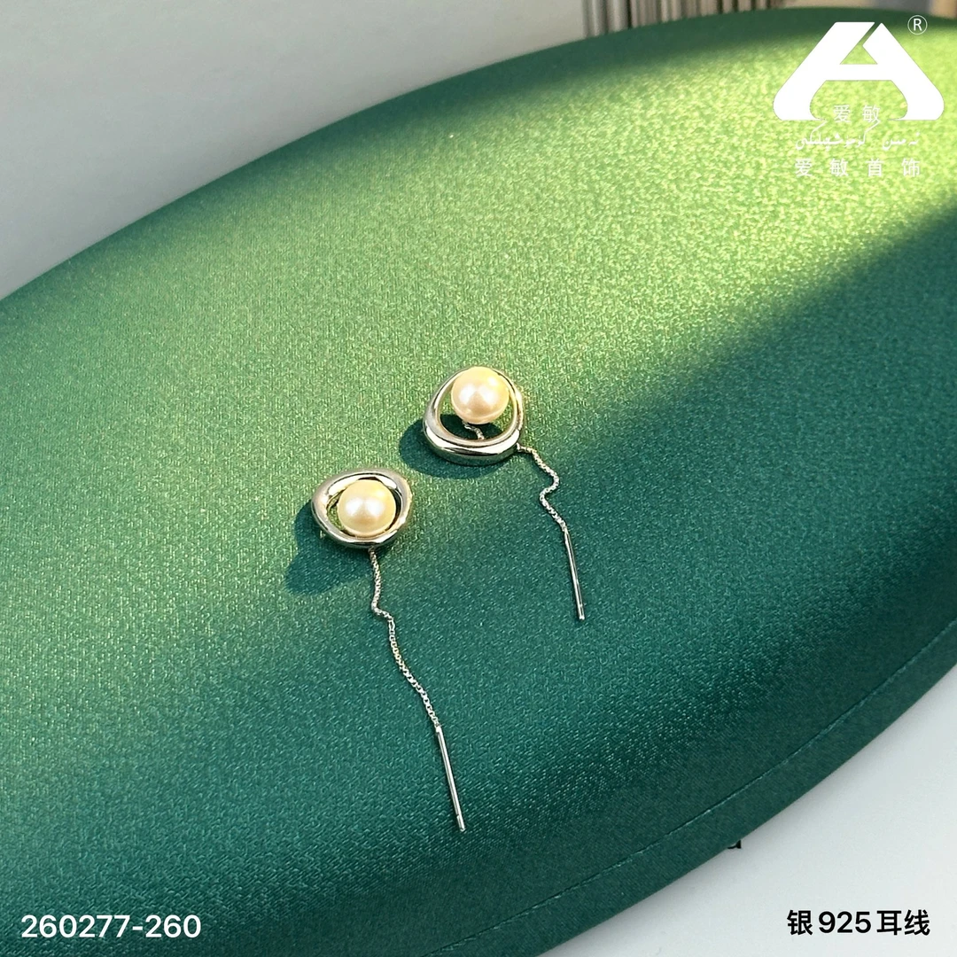足银耳饰 爱敏首饰耳环260277