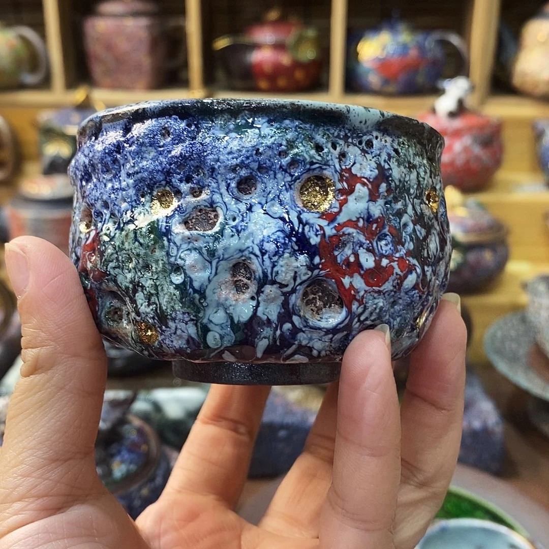 克***大粗陶柴烧志野茶器