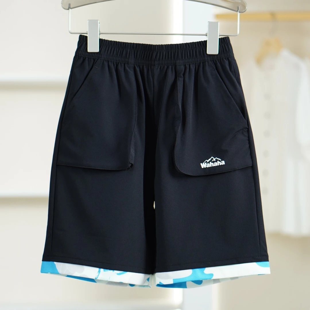 一路童行 娃ha系列 A565-1 男童休闲梭织短裤 12420315006