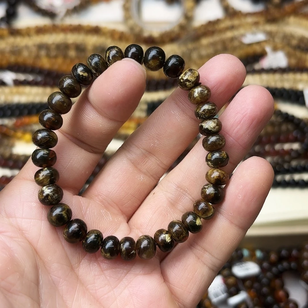 琥珀未镶嵌裸石八