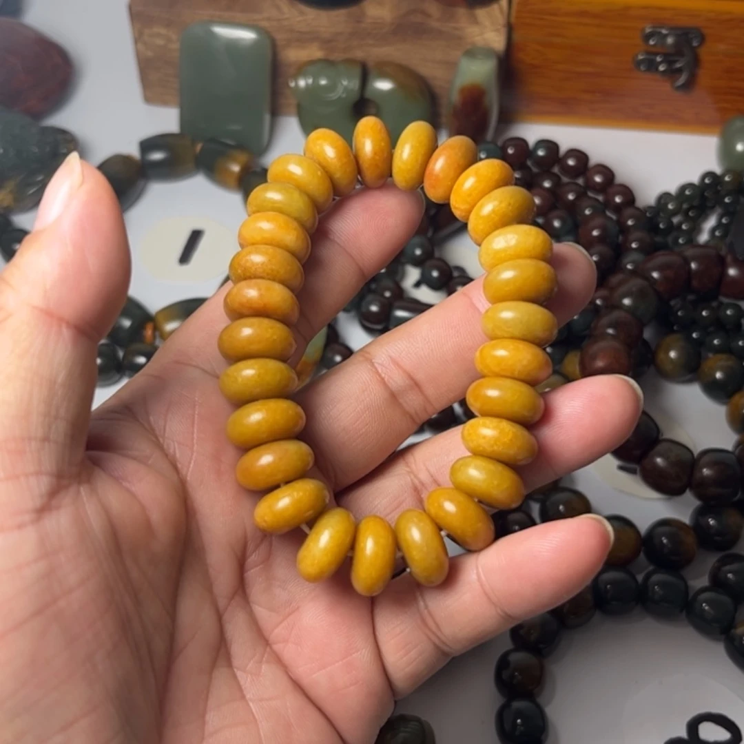 【闪购商品】未镶嵌手链透闪石质玉玉**生