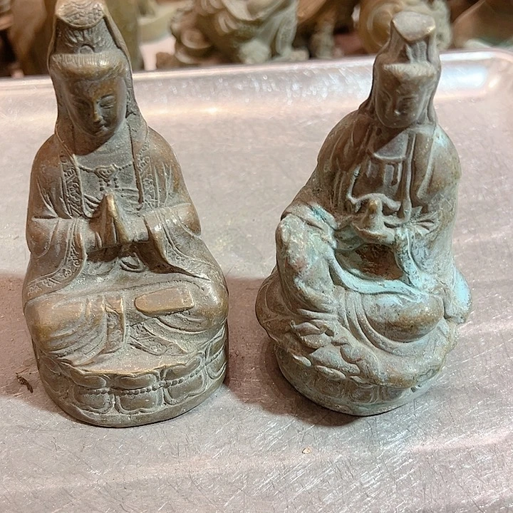 绝**才黄铜摆件工艺品，