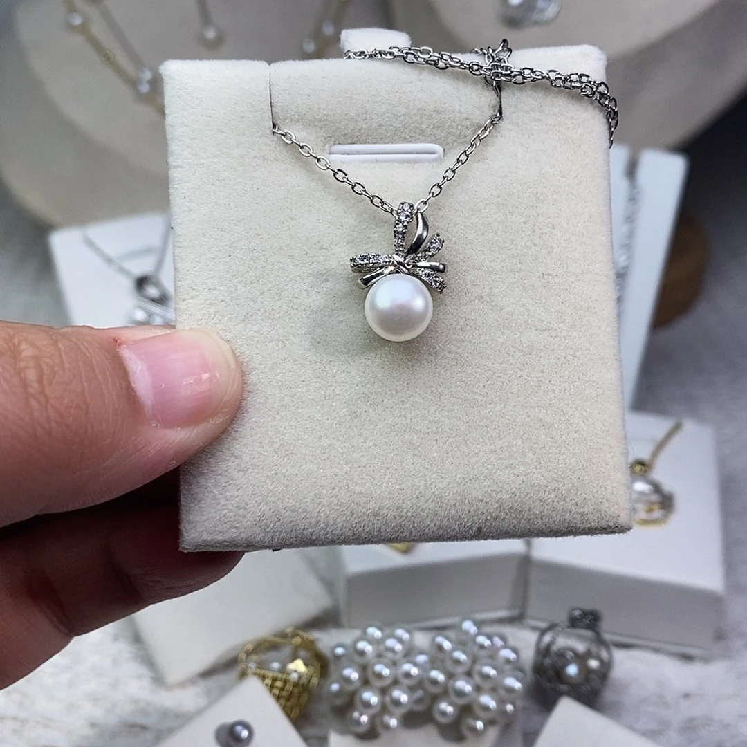 耳饰淡水珍珠银S925镶嵌