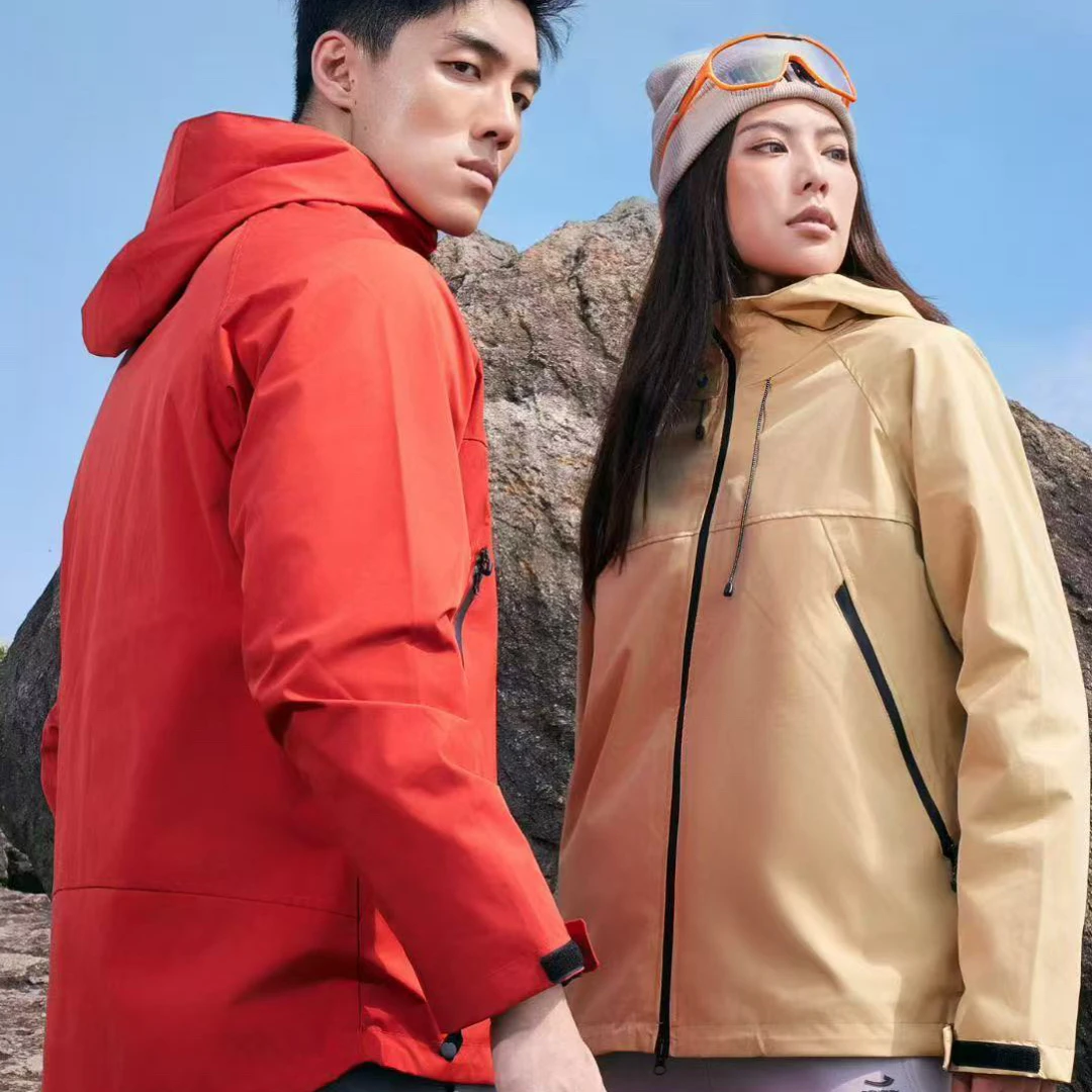 J男女同款暖甲冲锋衣 单件无内衬