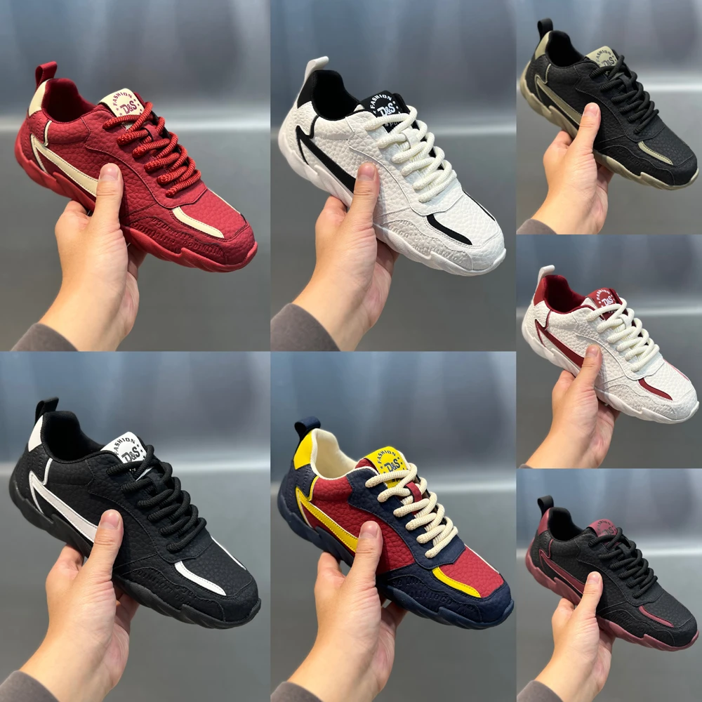 纳帕纹潮流休闲鞋时尚轻便运动百搭软底软面舒适轻质男士驾车鞋